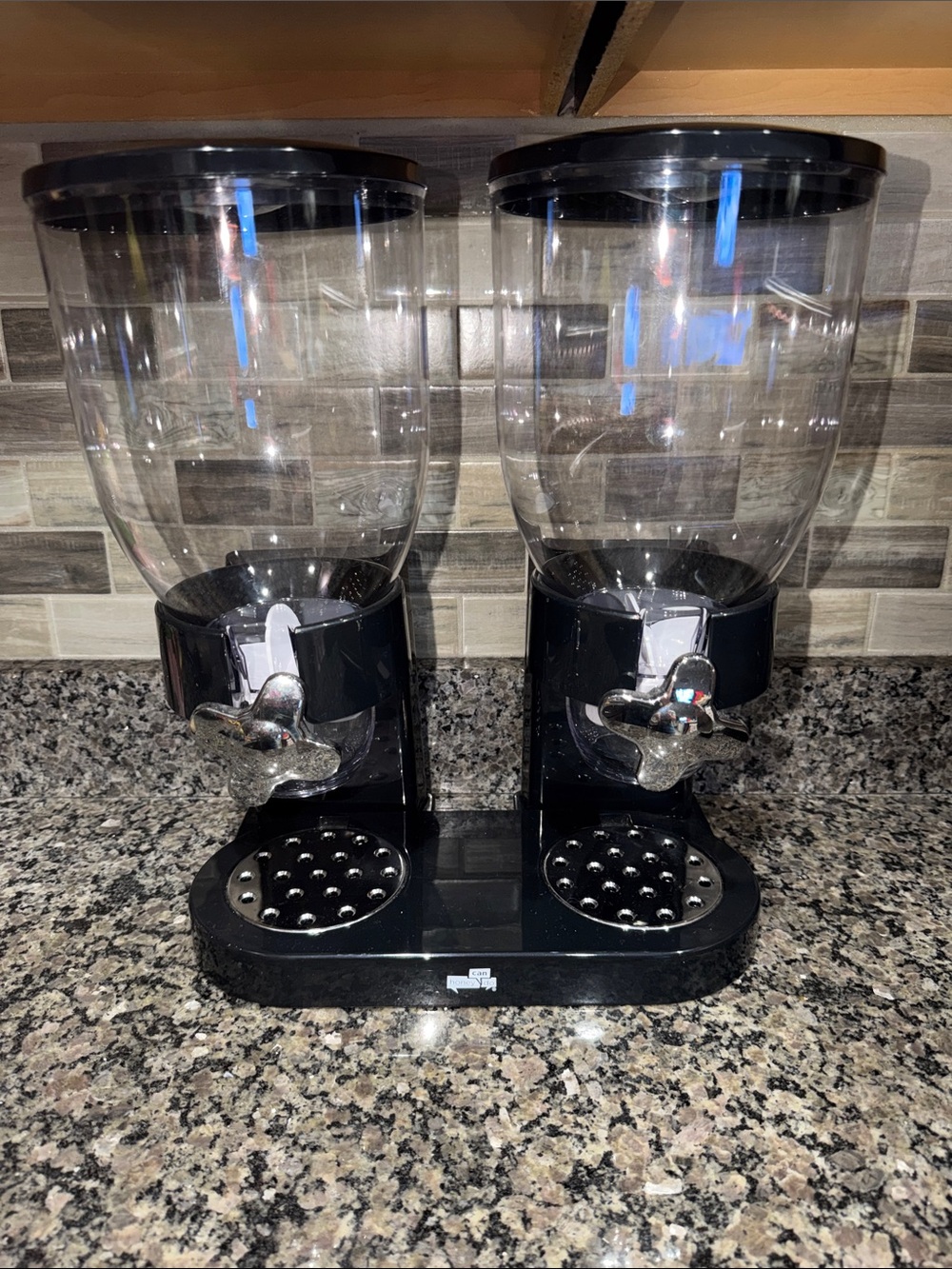 Dual Dry Food Dispenser - Black